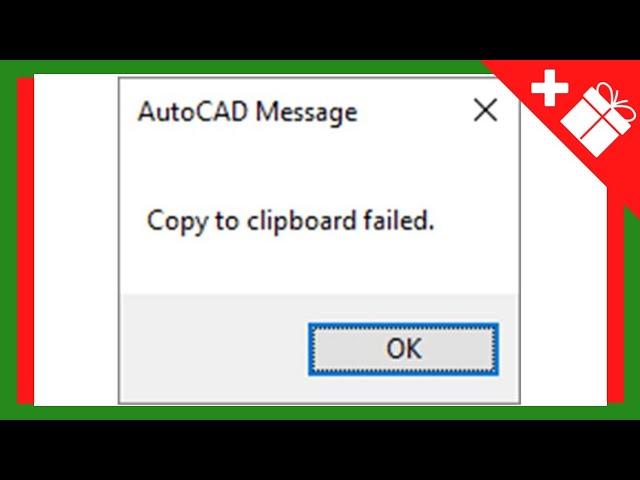 How to fix copy to clipboard failed in Autocad - YouTube
