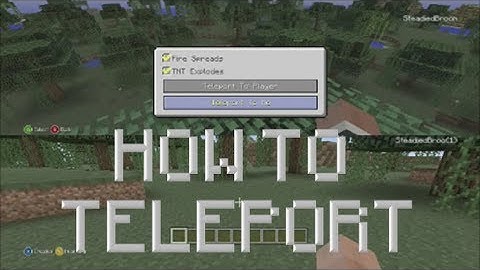 Minecraft XBOX/PS3: HOW TO TELEPORT (TU14) (Patch 1.04)