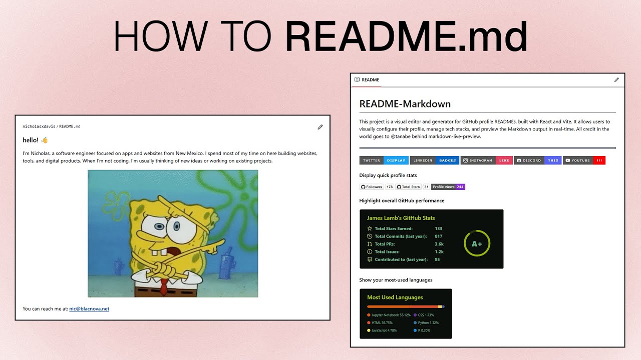 Turn Your GitHub into a Portfolio with README.md (make better README ...