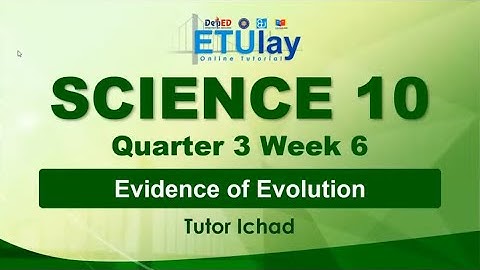 Evidence of Evolution || Grade 10 Science || Quarter 3 Week 6