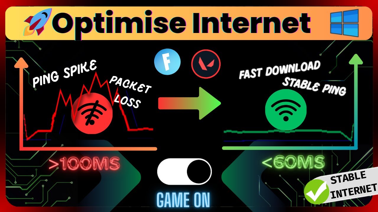 🚀Optimise For Gaming Lowers ping Faster Downloads