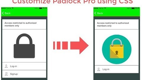 Customize Padlock Pro using css - Siberian CMS demo or tutorial for App creator