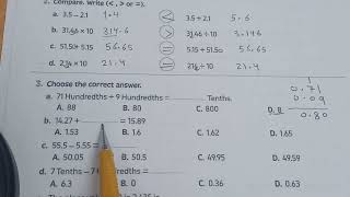 Grade 5 Math 1st term | sheet 7 lesson 11 unit 1 - حل شيت المعاصر ماث خامسه ابتدائي الترم الاول 2024