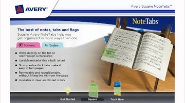 Getting Organized with Avery Square Note Tabs