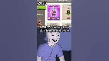 Medal events then vs now for f2ps in COC | #shorts #clashofclans