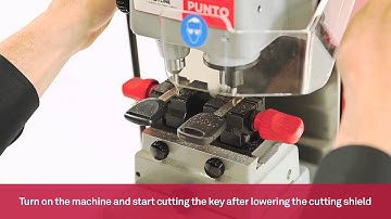 Mechanical key cutting machine for tip stop laser keys | Keyline Punto