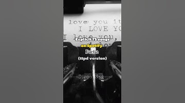 Explicit ttpd songs on Spotify 🤍| #taylorswift #ttpd #edit #shorts #fyp