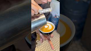 Request Latte Art Love, Eh jadinya Tulip #coffee #latteart #barista #kopi