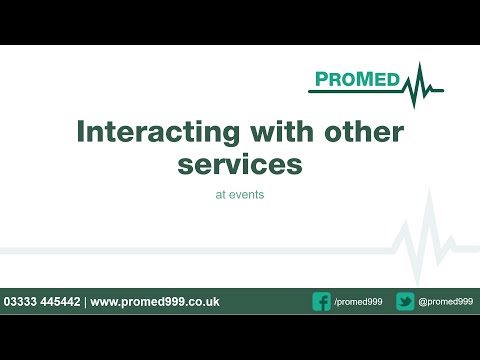 ProMed - Webinar: Interacting with other services at events