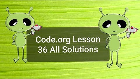 Code org Lesson 36 Alien Dance Party All Puzzle Solutions