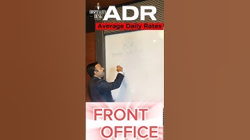 The Average Daily Rate (ADR) Explained #adr #frontoffice #hr #trainingmanagement #hotelier #newwyear