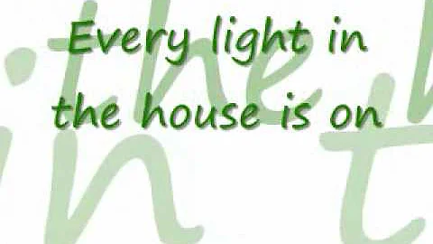 every light in the house is on lyrics by trace adkins