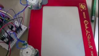 CNC Etch a Sketck Circle drawing