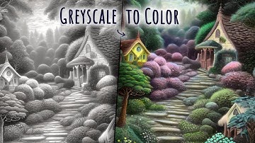 GREYSCALE to COLOR - Digital Coloring in Krita
