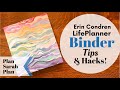 EC Binder Tips & Hacks! | Erin Condren LifePlanner Binder