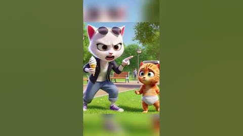 Kitten Ice Cream Chaos #funny #cartoon #catlover