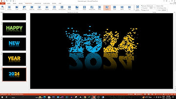 Learn This Amazing Particles Text Effect Animation in PowerPoint | Happy New Year 2024