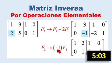 Cálculo de la Matriz Inversa: Paso a Paso con Operaciones Elementales