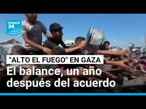 Un año después del alto el fuego en Gaza persisten el hambre, restricciones a la ayuda y los ataques