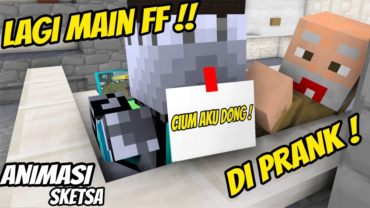  Lucu  Frostdiamond prank di Free fire Animasi  Minecraft  