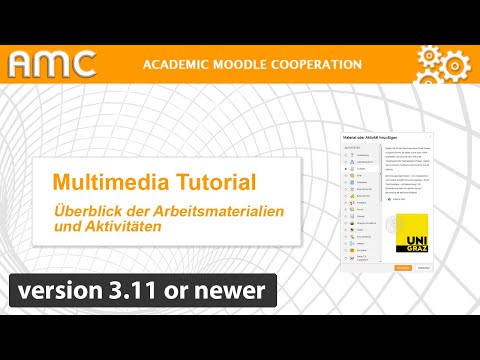 Überblick der Arbeitsmaterialien und Aktivitäten [Uni Graz] [Gültig ab Moodle Version 3.11]