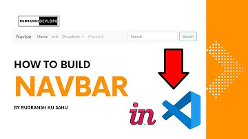 How to Build Navbar Using Bootstrap Navbar In VS Code l By Rudransh Ku Sahu