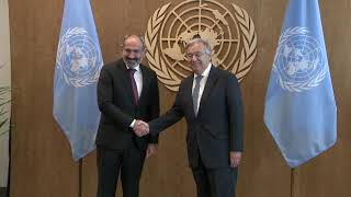 Armenia’s PM discusses conduction of snap parliamentary elections with UN Secretary General