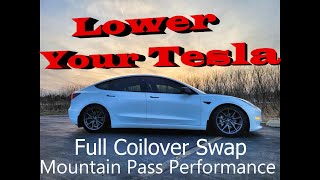 Lower Your Tesla Model 3 - Mountain Pass Performance Coilover Install screenshot 5