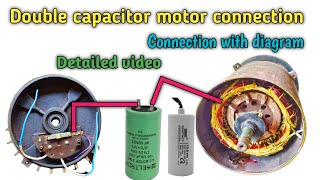 single phase double capacitor motor connection|centrifugal switch in single phase induction motor