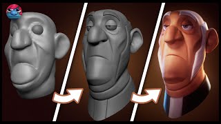 How I made this cartoon character in 3D with Zbrush and Marmoset Toolbag