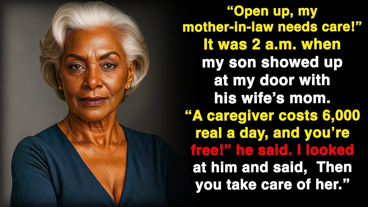 My son said, “I can’t pay for a caregiver You’re free Take care of my mother in law”