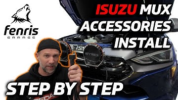 How to install STEDI Rallye bar with spotlights & UHF in an ISUZU MUX - indepth step by step