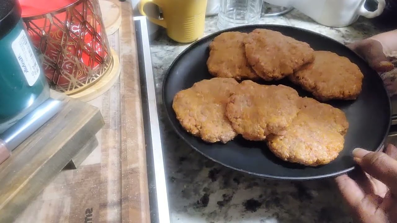 Dinner mishap, but delicious.  #hamburgerrecipe #potatoesrecipes 