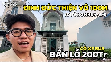 Hạ lỗ 200Tr🔥Mái thái chân ái nhé-Đinh Đức Thiện vào 100m-Khu đông đúc có xe bus | Bán Nhà Bình Chánh