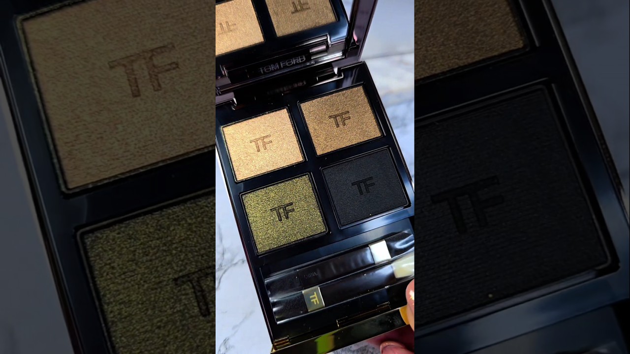 Swatching the new Tom Ford Eye Color Quad Crème in 47 Olive Smoke! 💚 
