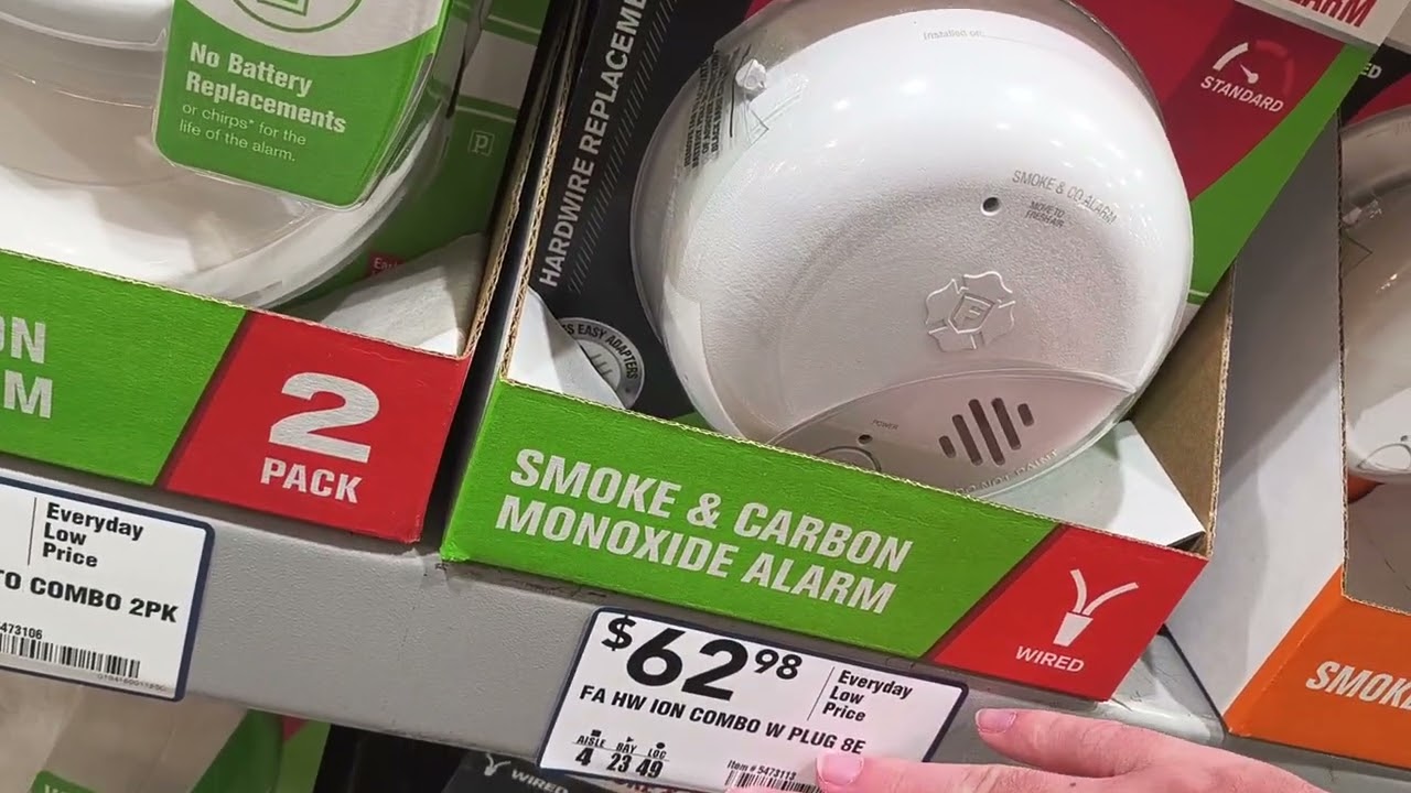 Lowes Smoke alarm section as of 8/09/25