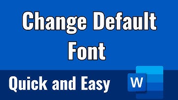 How to change default font in Word | Set your favourite font as default in Word [2024]