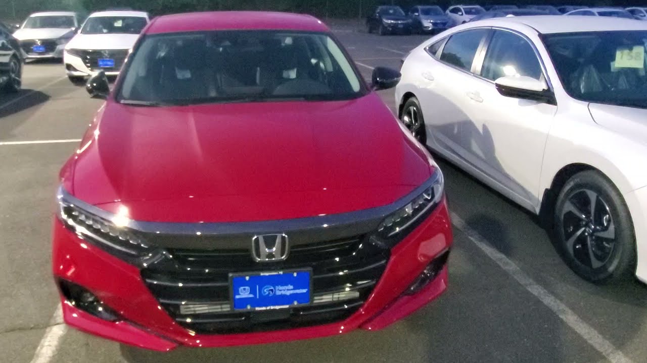 2021 Honda Accord 1.5T Sport Special Edition in San Marino Red Exterior Look