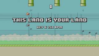 This Land Is Your Land 🐤🎹 Easy Piano for Beginners | Flappy Bird Play-Along