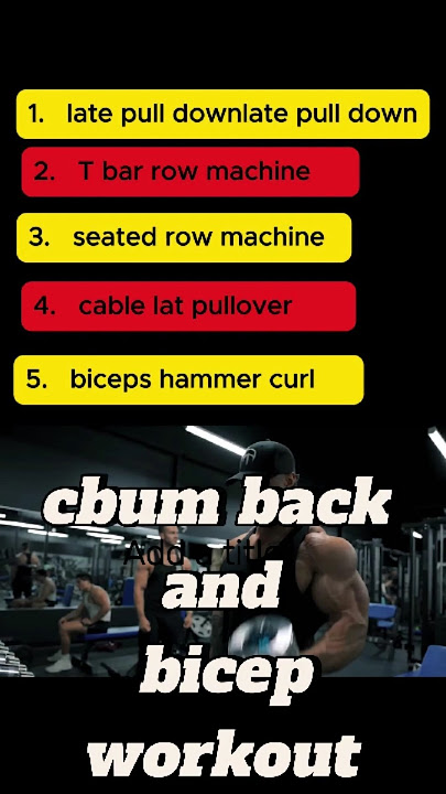 cbum back and bicep workout