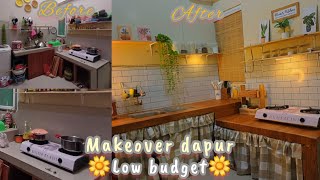 Make over dapur sederhanaku versi low budget ||Jadi kelihatan lebih aesthetik#makeoverdapur #dapur