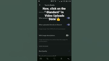How to setup Video uploads to Standard 🔼 in Discord Mobile #roduz #discord #video #standard #upload