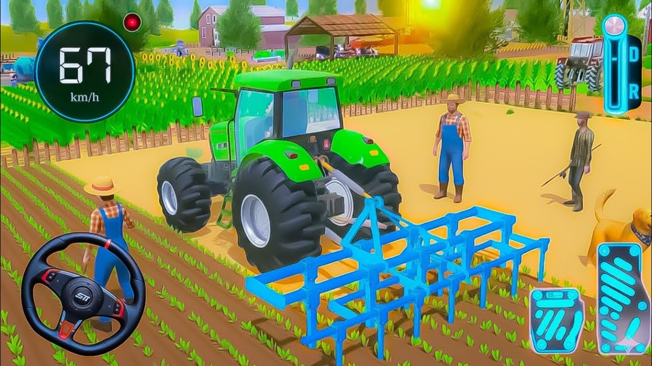Drive Modern Tractor Farming Game Simulator 3D - New Tractor Android Gameplay 2026