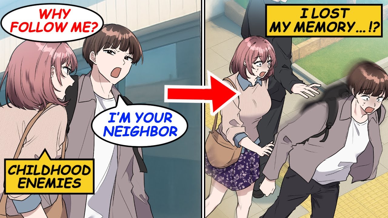 I lost my memory after someone shoved me. My female childhood rival did a 180...!? [Manga]