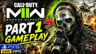COD Modern Warfare 2 Gameplay Part 1 | Full Mission Playthrough | Ps5 | 1080p 60fps