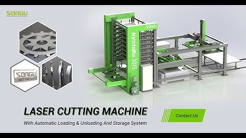 HyStore 10-layer automatic load & unload and storage system for MACH4020 fiber laser cutting machine