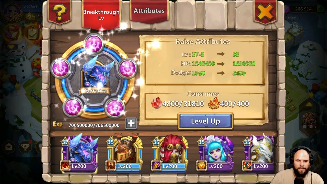 Breakthrough 38 on Serratica | Castle Clash