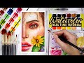 Watercolor Real Time Painting Portrait Tutorial for Beginners | Tagalog Philippines