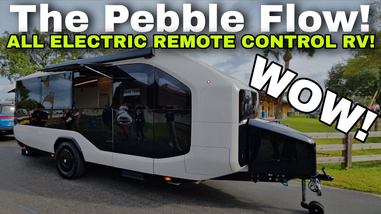 Совершенно новая! Полностью электрический дом на колесах Pebble Flow с дистанционным управлением!...