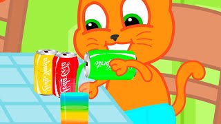 Cats Family en Français - Coca Cola Multicolore Animé 2023 en Français